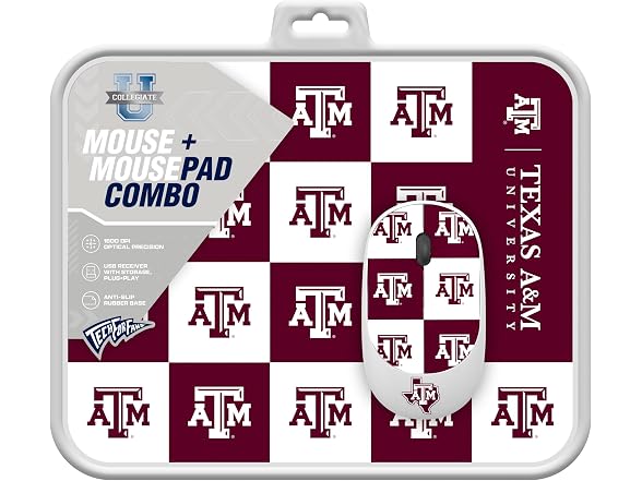 SOAR Collegiate Wireless Mouse and Mouse Pad