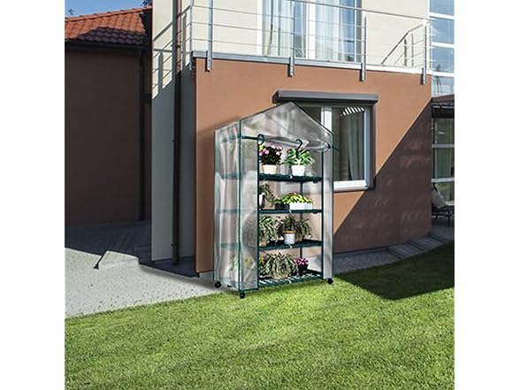 Home-Complete 4 Tier Mini Greenhouse