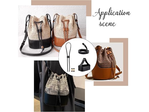 WADORN 7pcs DIY Leather Bucket Bag Making