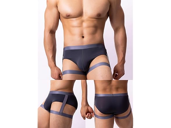 Men's Ice Silk Solid Bikini Briefs