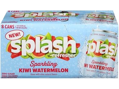 $4.99 Splash, Kiwi Watermelon Sparkling Water 12 oz. dealfomo