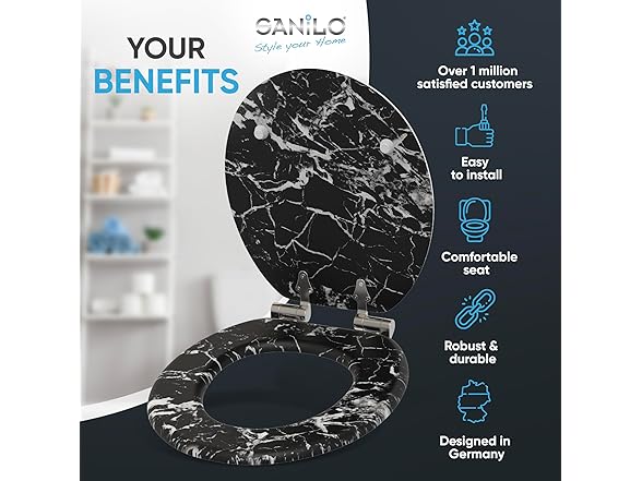 Sanilo Toilet Seat ROUND, Choose Color