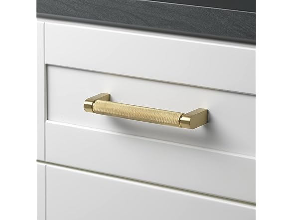 GlideRite Solid Knurled Bar Pull Cabinet