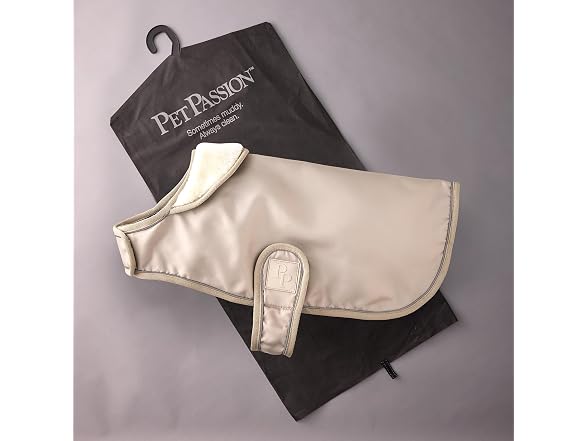 Pet Passion Breeze II Dog Raincoat, Sand, XX-Large