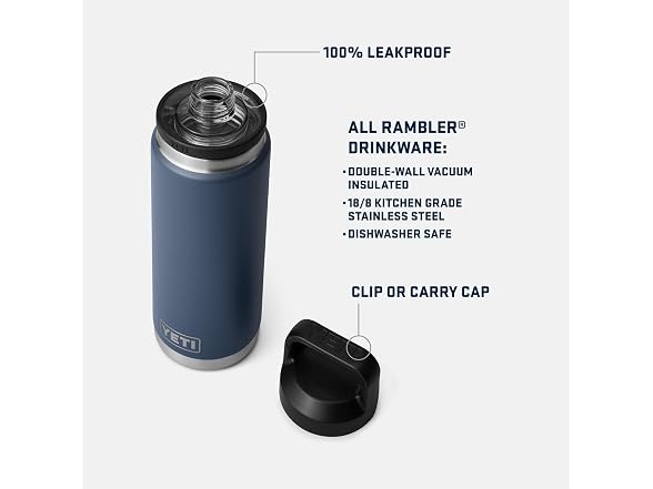 YETI Rambler 26oz Bottle, Nordic Blue
