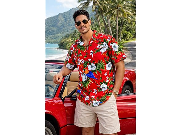 KING KAMEHA Women's (2XL) Hawaiian Shirt for Men –