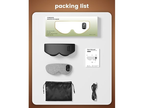 Anydance Heated Cordless Eye Mask