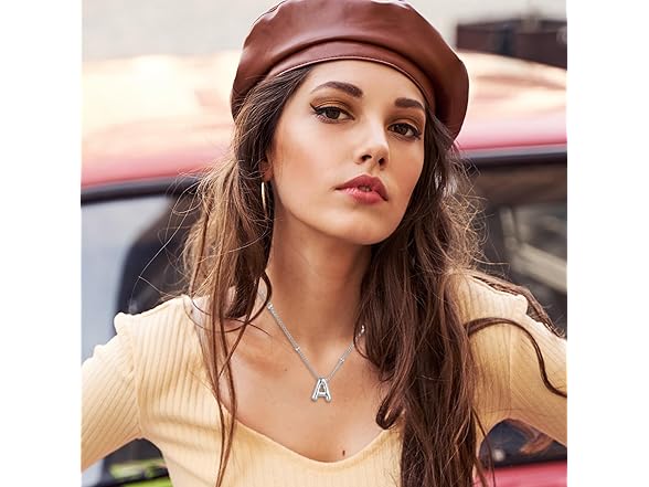 LLYONE Balloon Initial Necklaces