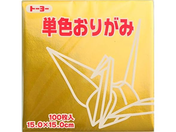  Toyo Origami Paper Single Color - Gold 