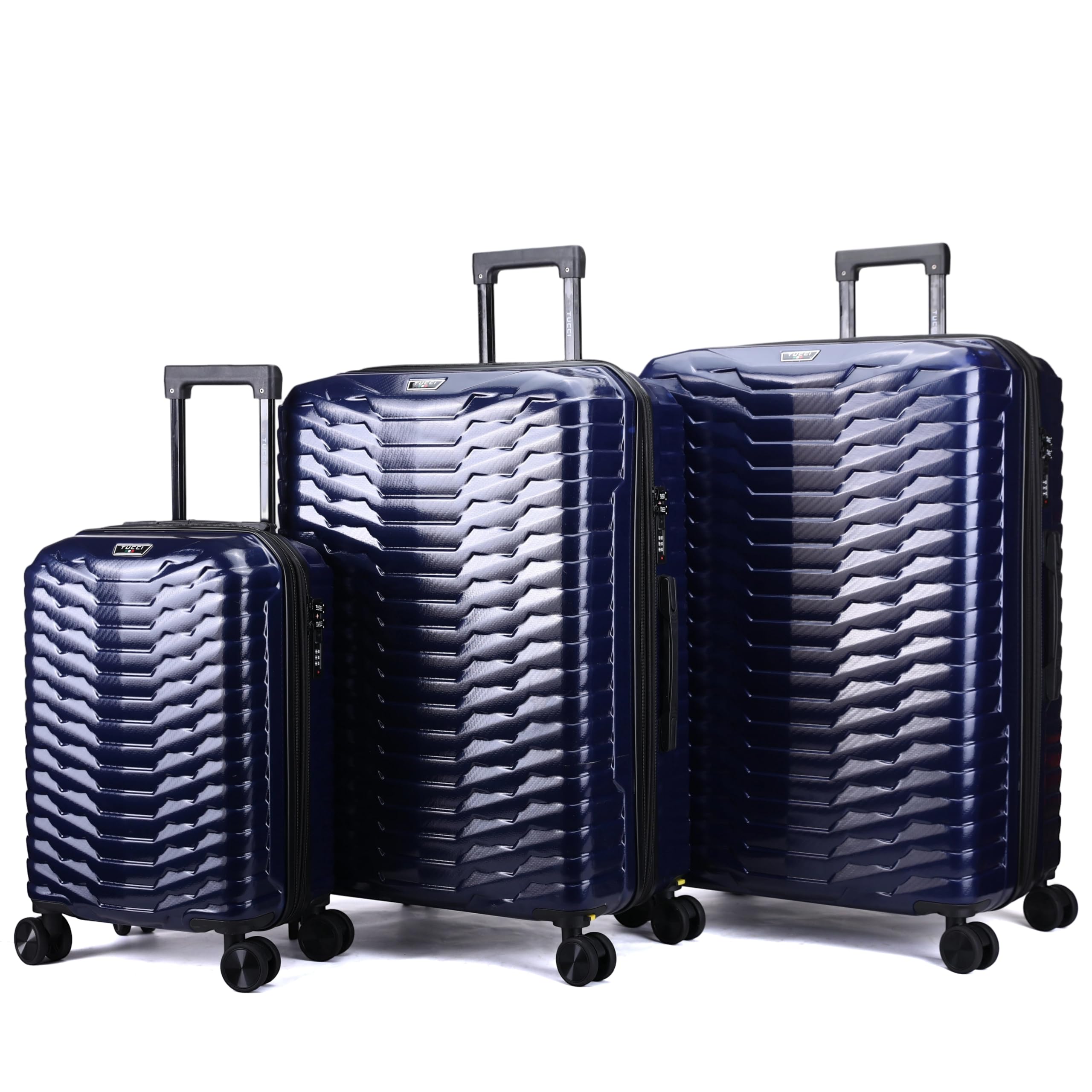 Tucci Occhio Expandable Spinner Wheel Luggage Set, 3-Piece - Gallery 13
