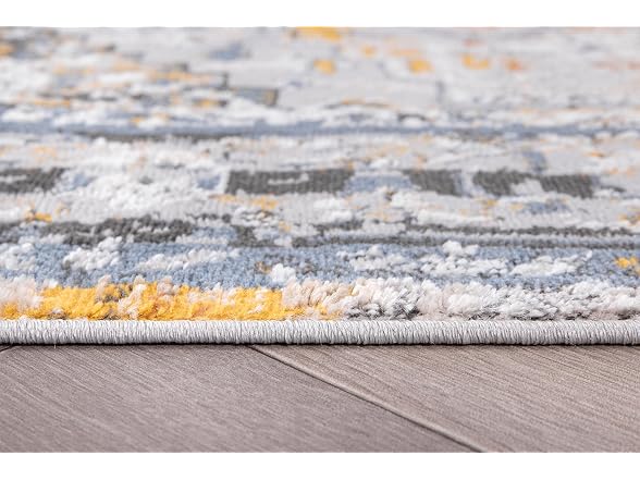 L'Baiet Marie Blue Distressed 2x6 Runner Rug