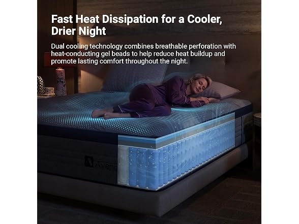 Avenco King Mattress 14 Inch, Luxury Hotel-Level Cooling Hybrid Mattress
