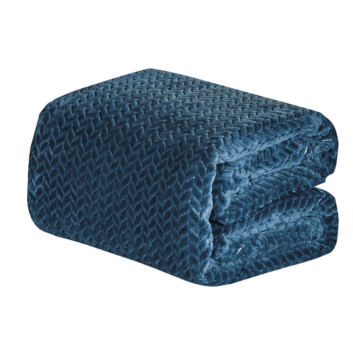 Extra Heavy Chevron Braided Throw - Gallery 5