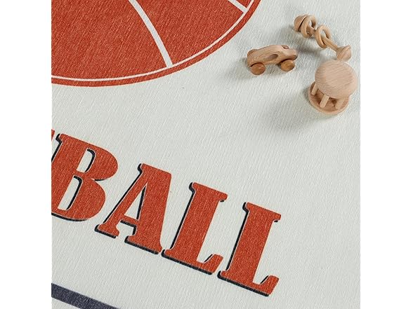 Superior 4'x6' Basketball Non-Slip Kids Rug