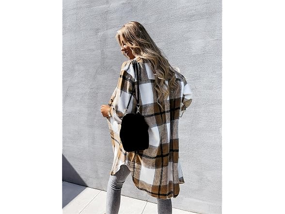 Yuemengxuan Women Casual Long Sleeve Button Coat