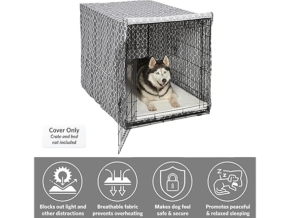 MidWest Homes for Pets XL Dog Crate Cove