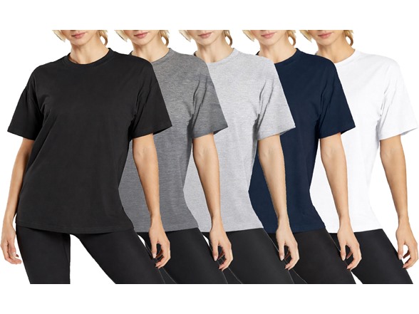 Womens Loose Fit S/S Crew Neck Tee