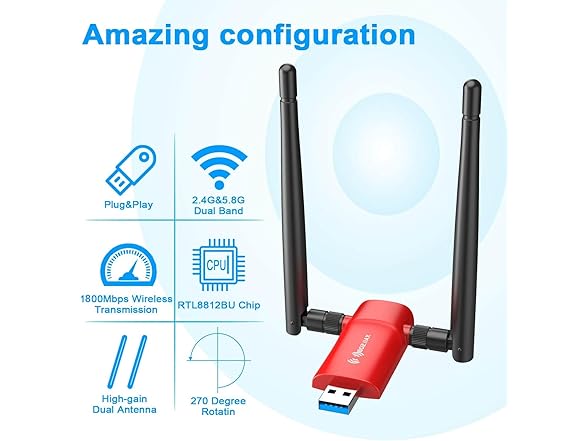 Nineplus WiFi 6 USB 3.0 Adapter