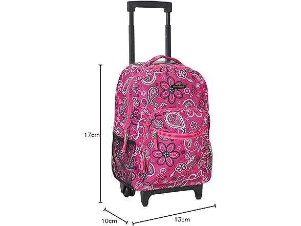 Rockland Rockland Double Handle Rolling Backpack, Banda