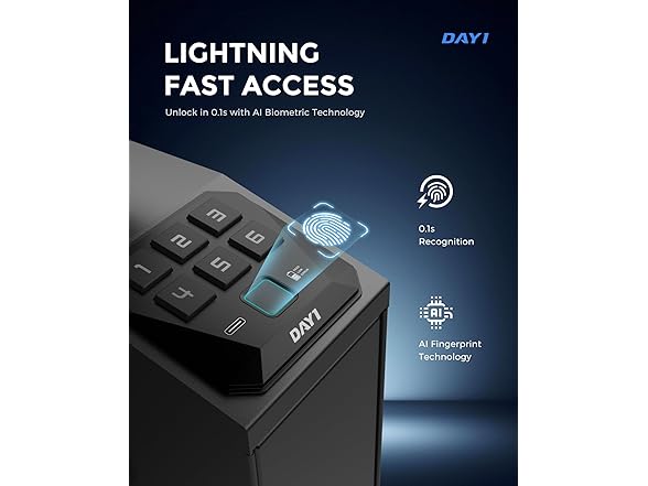 DAYI Biometric Gun Safe for Handgun
