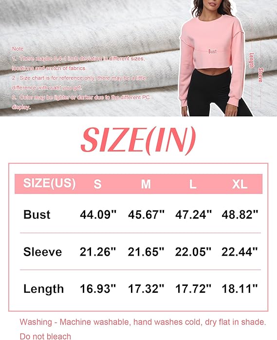 Fkeep Women Cropped Zip Up Hoodie Top Sweatshirt - Gallery 10