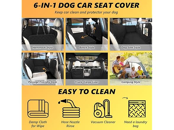 L'AGRATY Dog Car Seat Cover