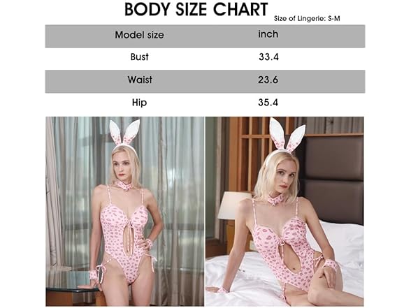 obmedin Women Sexy Lingerie Leopard 