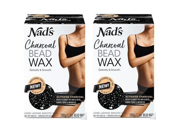 Nad's 2Pk Charcoal Bead Wax Kit
