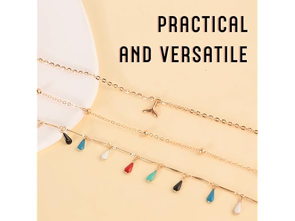 Wlaiertn 4 piece Beads Waist Chain