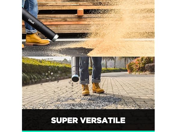Litheli Cordless Leaf Blower 40V, 480 CFM Battery
