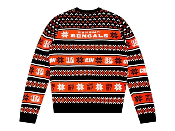 CINCINNATI BENGALS Big Logo Ugly Sweater (XXL)