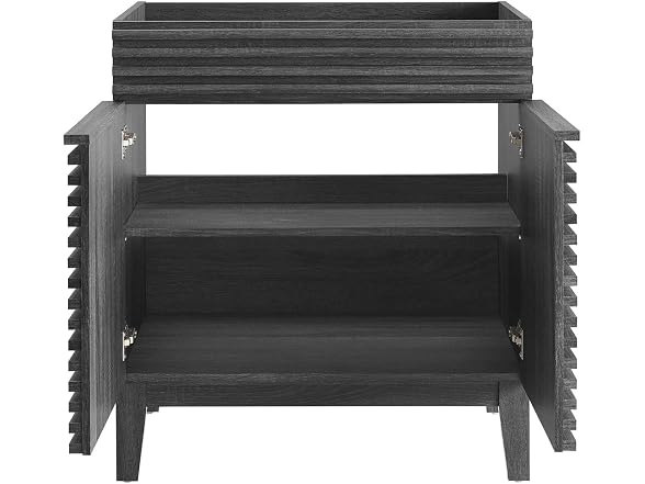 30 in. Render Bathroom Vanity Cabinet, Charcoal