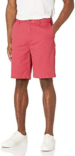 Amazon Essentials Men's Classic-Fit 9" Chino Short, Raspberry Red, 30
