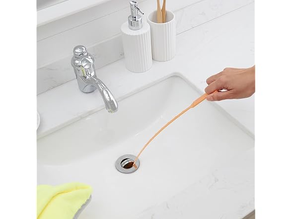 Amazon Basics Drain Clog Remover Tool, 6 Pack