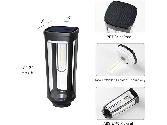 JEJOT Solar Pathway Lights 6-Pack
