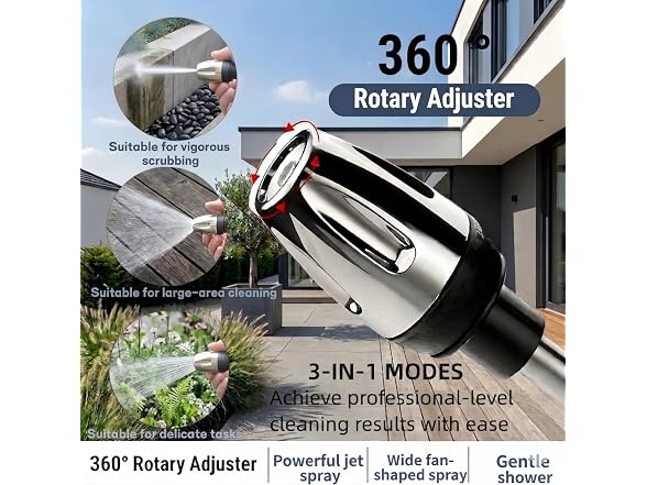 Pressure Washer Gun with Foam Cannon & 6 Adapters