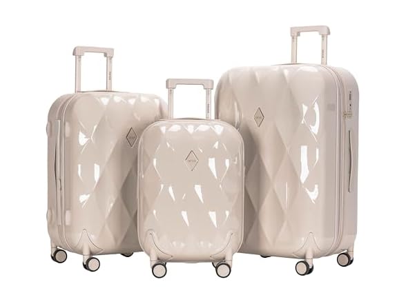 Travelers Club Women's Enchanting 3 Piece Luggage Set