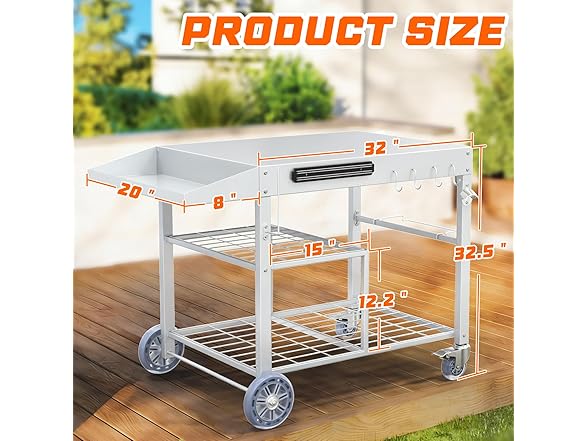 COZEER Outdoor Grill Table