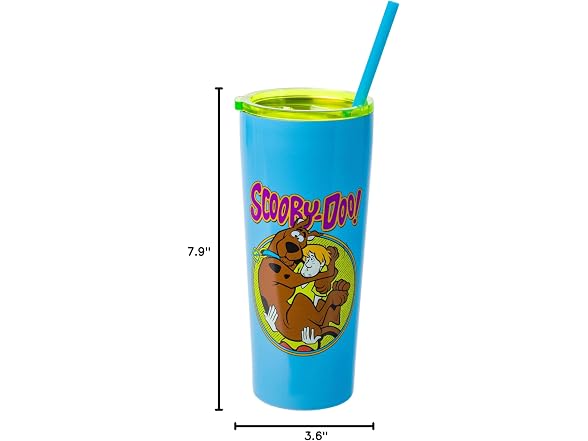 Scooby Doo Scared Shaggy, Stainless Steel Tumbler, 22oz