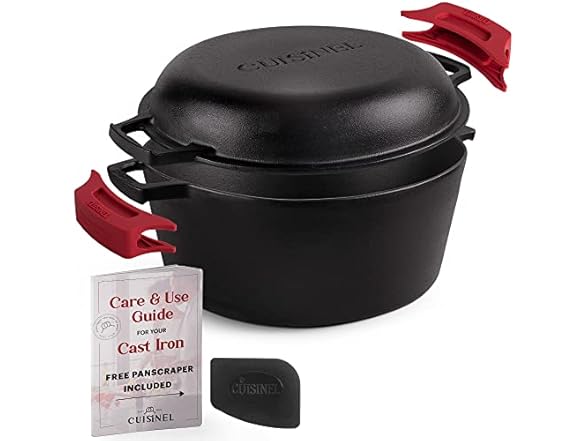 Cuisinel Cast Iron Dutch Oven 7-Quart
