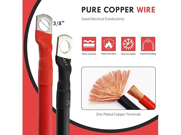Cocros 4 AWG Battery Cable