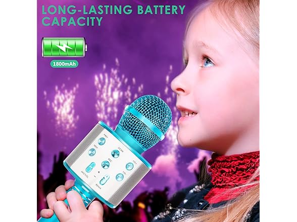 KIDWILL Wireless Bluetooth Karaoke Microphone