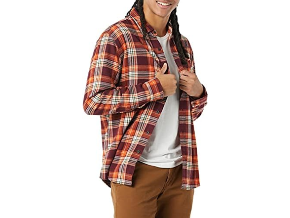 Burgundy Orange Plaid