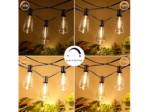 Brightever Dimmable Outdoor String Lights