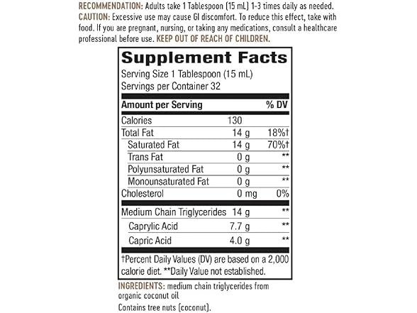 Nature's Way Nature's Way MCT Oil, 16oz