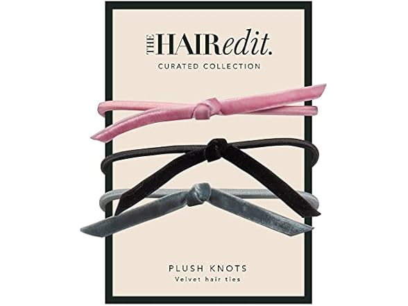 The Hair Edit Velvet Knot Hair Ties