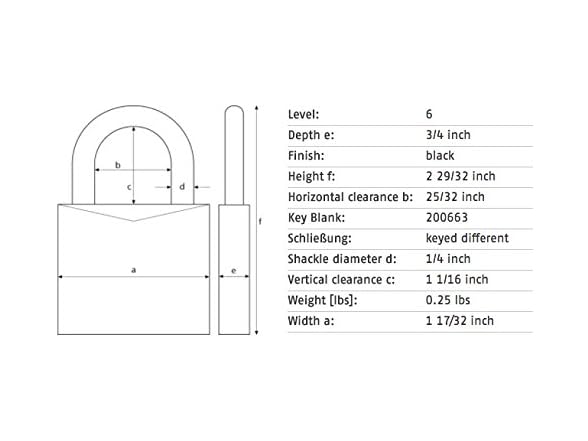 ABUS 72/40 KD Safety Padlock Brown