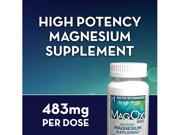 MagOx Magnesium Oxide Supplement 483mg 120ct