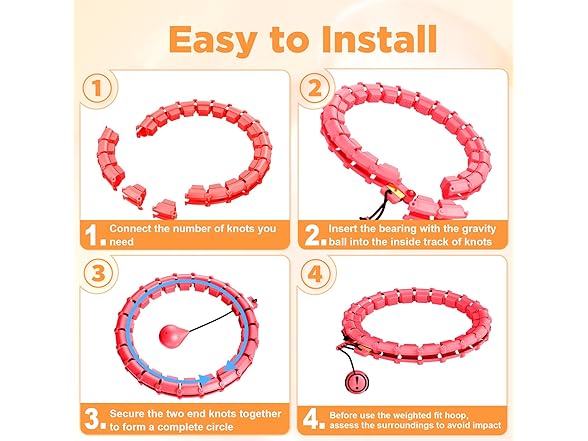 RJOP Weighted Hoop Fitness Circle