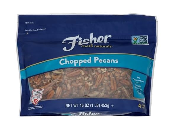 Fisher Chopped Pecans 16 Oz Zip-lock Bag